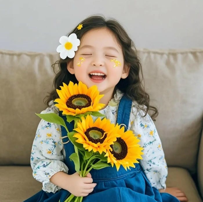 avatar hoa hướng dương dịu dàng nữ tính