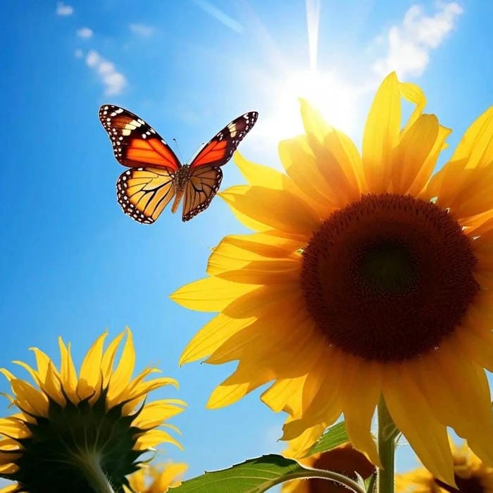 avatar hoa hướng dương đơn giản dễ thương