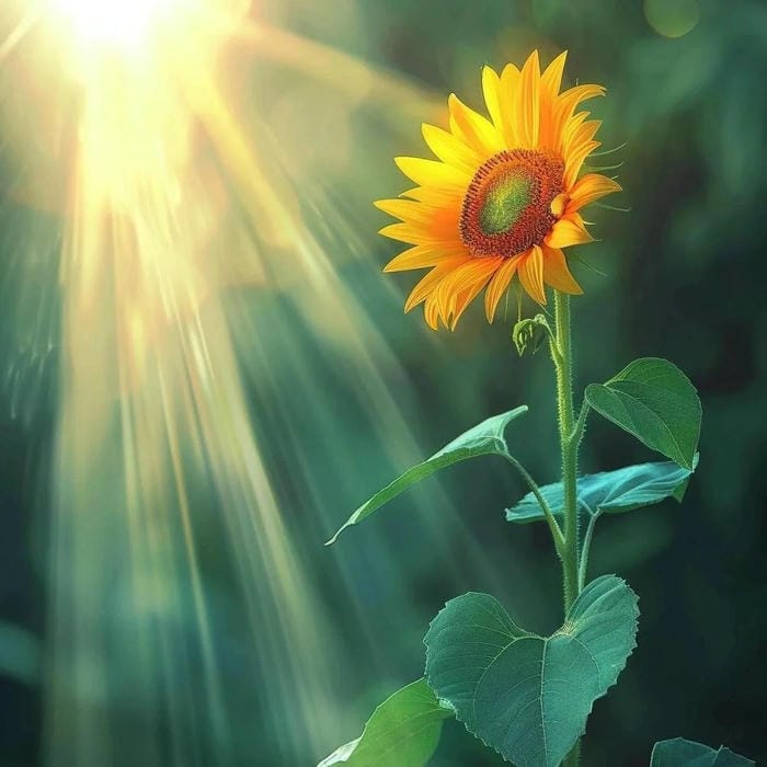 avatar hoa hướng dương nhẹ nhàng tinh tế