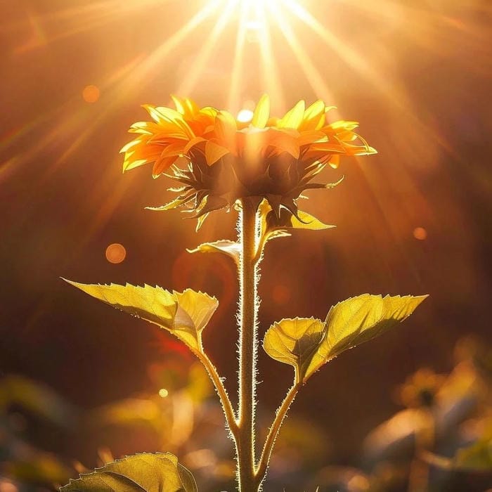 avatar hoa hướng dương phong cách nghệ thuật