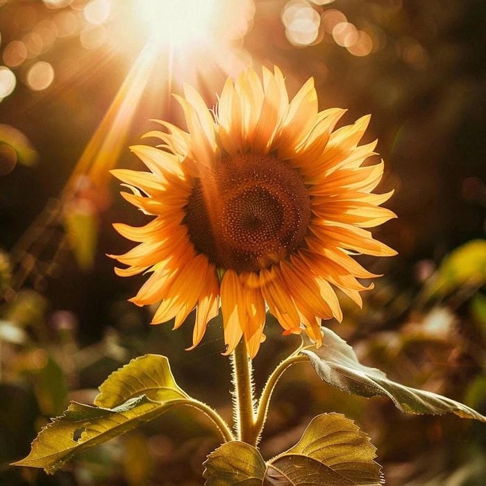 avatar hoa hướng dương rực rỡ nắng