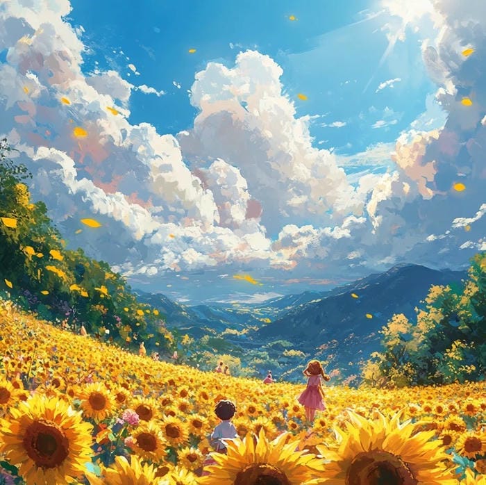 avatar hoa hướng dương vẻ đẹp thiên nhiên