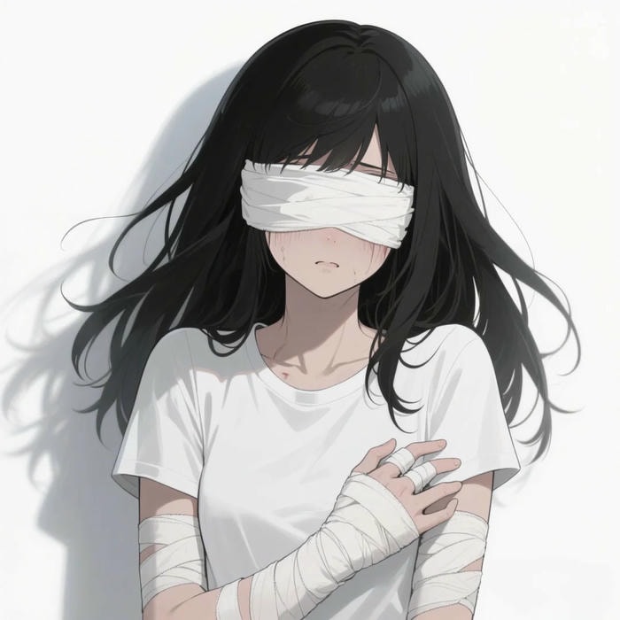 avatar nữ che mặt thể hiện sự kín đáo