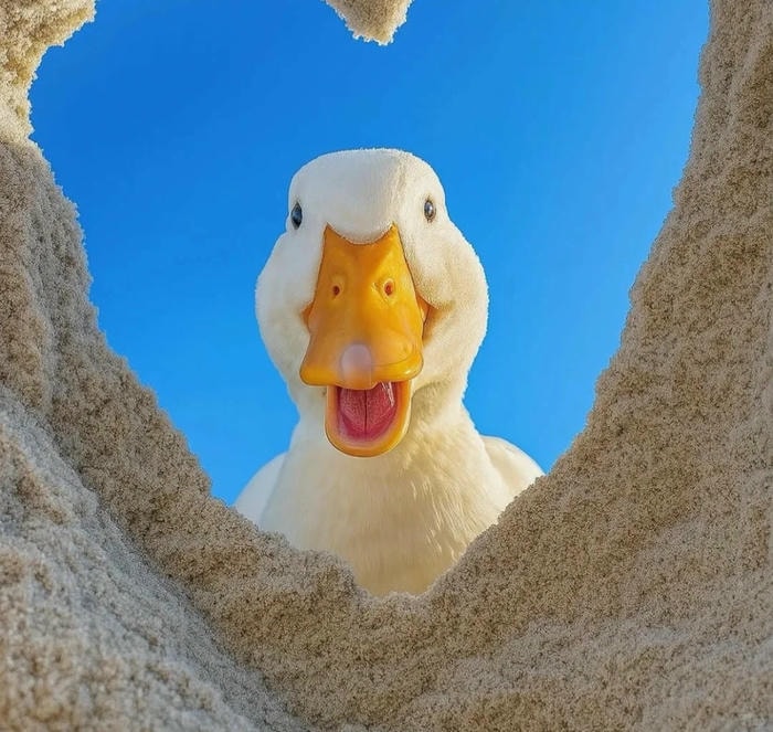 avatar vịt cute mang cảm giác thân thiện