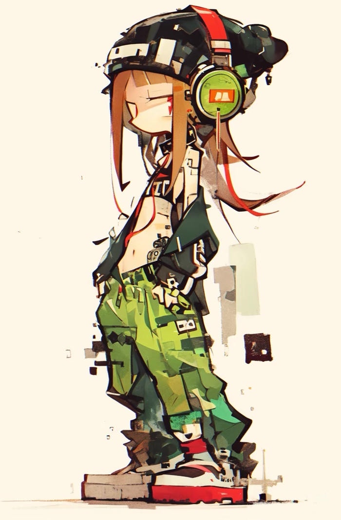 background chibi màu pastel