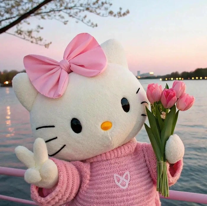 cá tính mềm mại avatar hello kitty cute