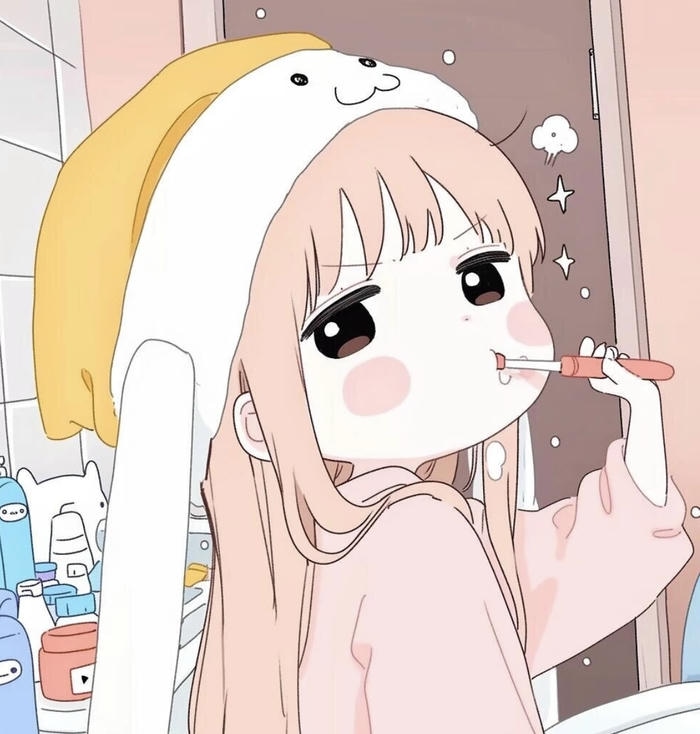 chibi bé gái cười tươi