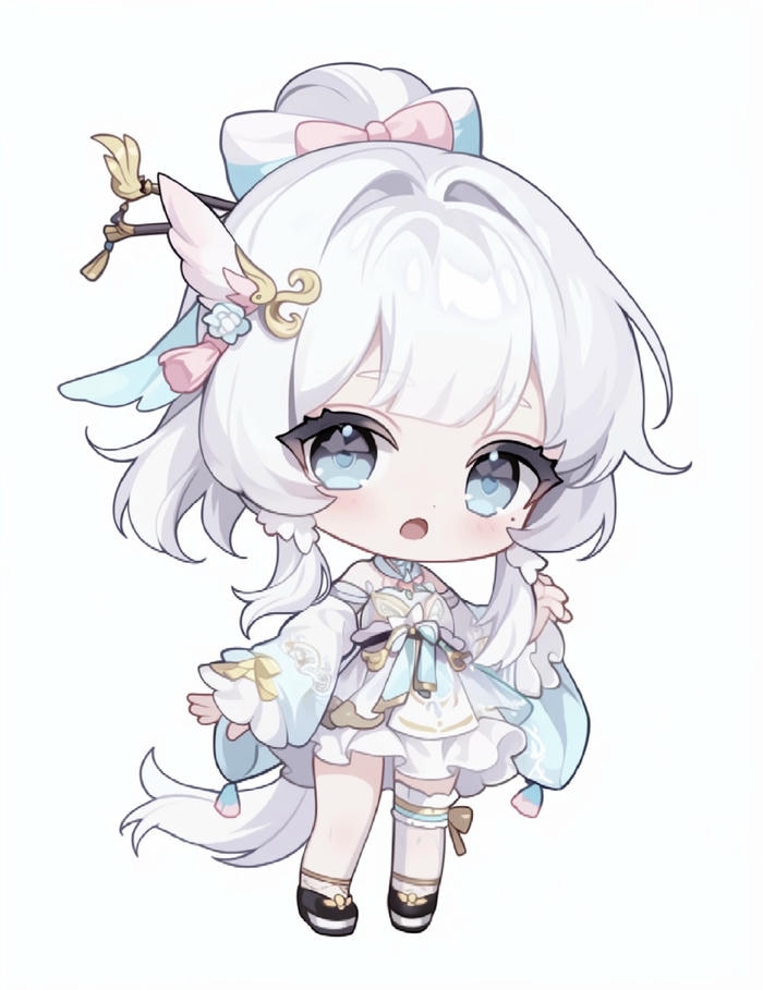 chibi bé gái tóc ngắn