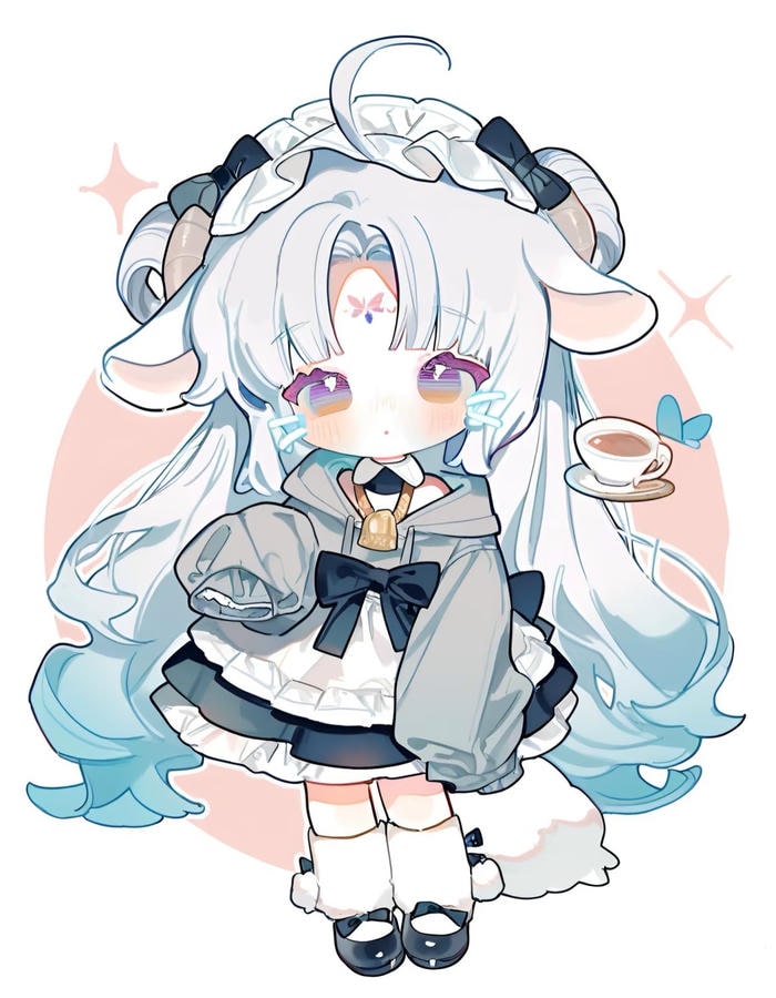 chibi cute đội mũ