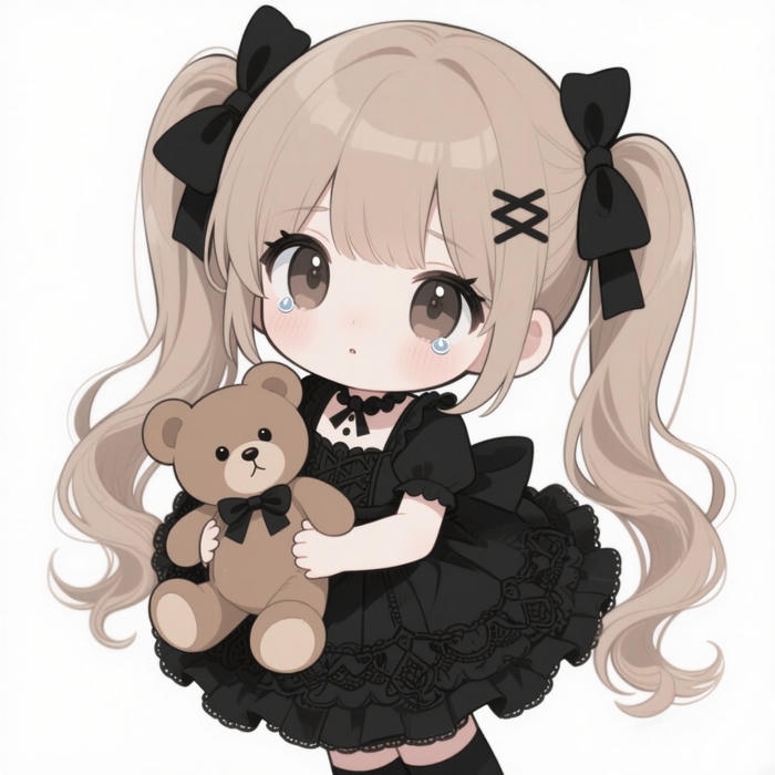 chibi girl học sinh đáng yêu