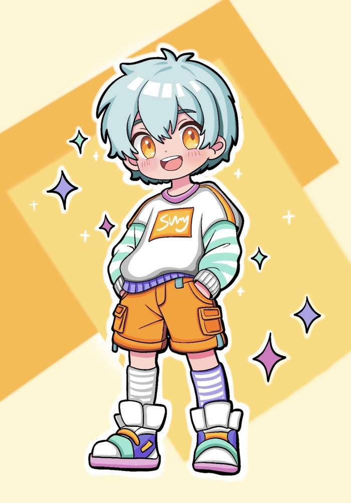 chibi nam lạnh lùng minimal