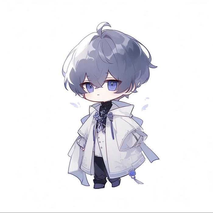 chibi nam lạnh lùng tóc dài