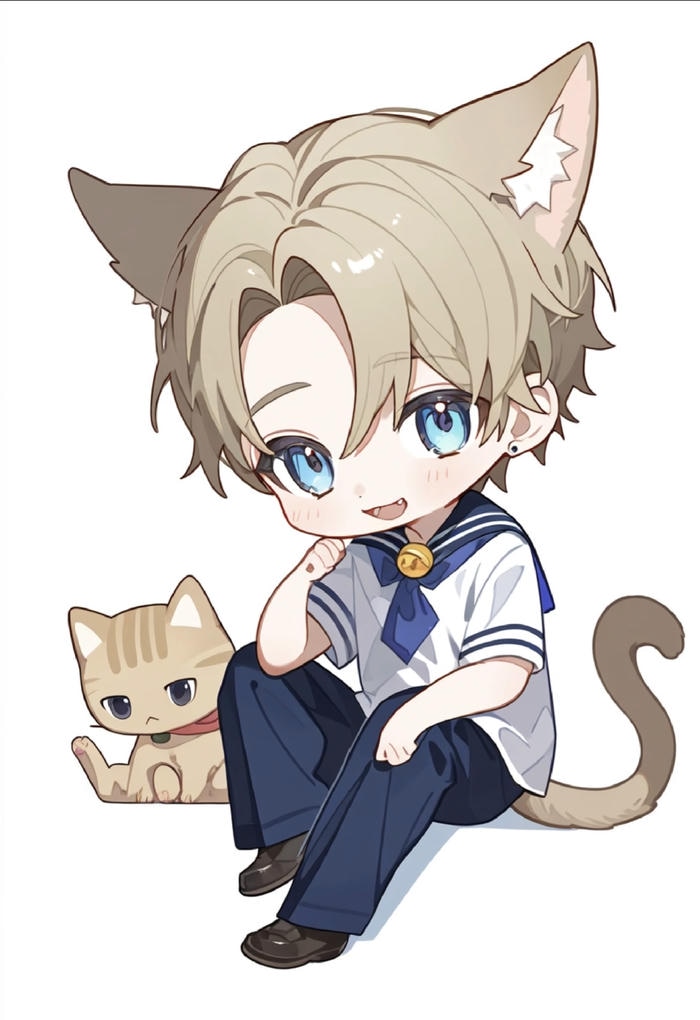 chibi nam ngầu siêu cute