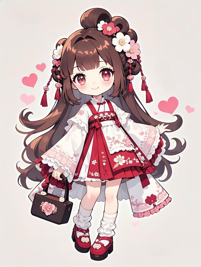 chibi nữ dễ thương ngọt ngào