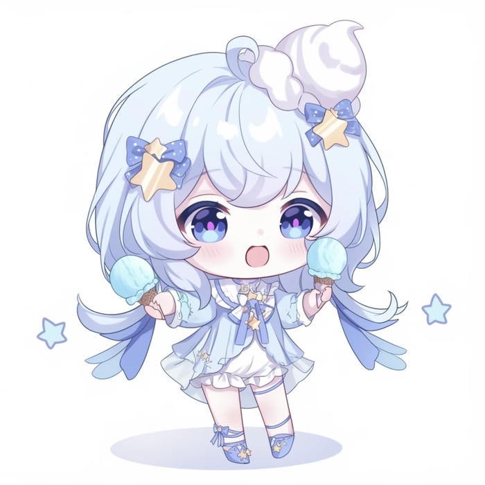 chibi nữ ngại ngùng đáng yêu