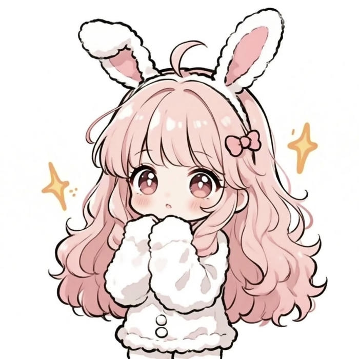 chibi nữ tạo dáng cute