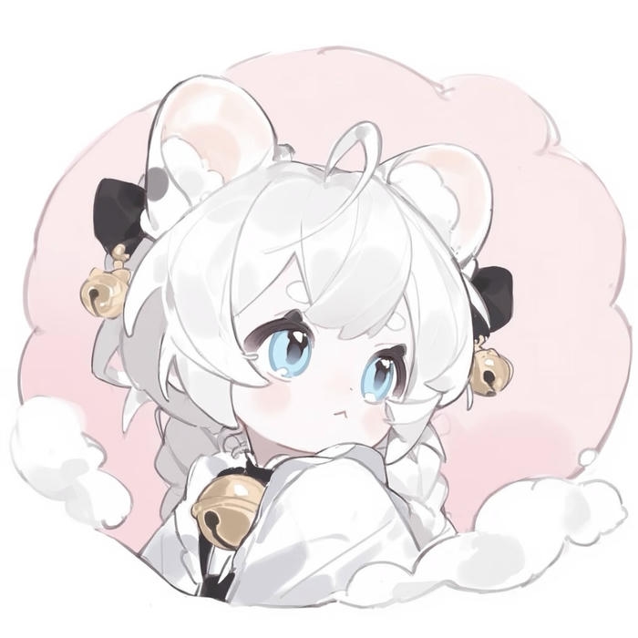 chibi nữ tóc xoăn đáng yêu