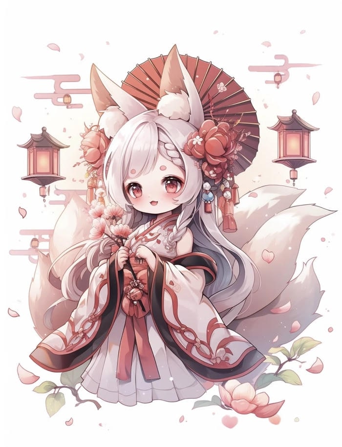 cô gái chibi dễ thương đáng yêu