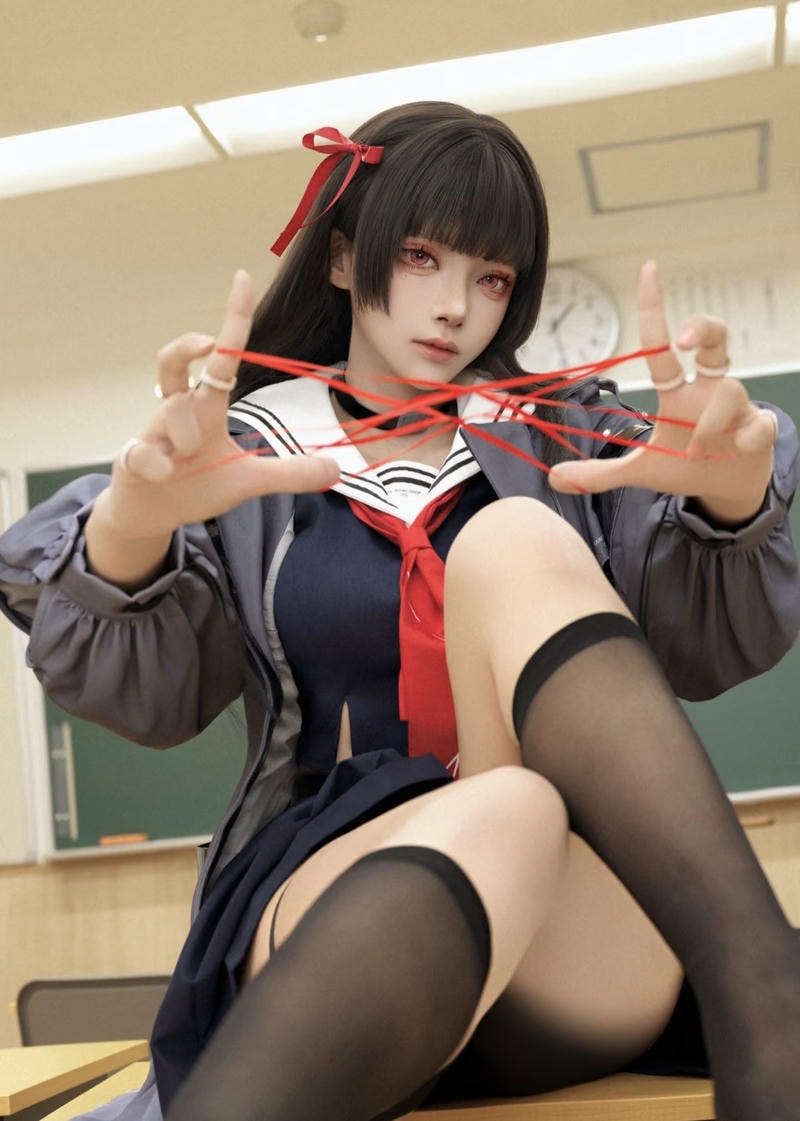 gái xinh cosplay mang nét hiện đại