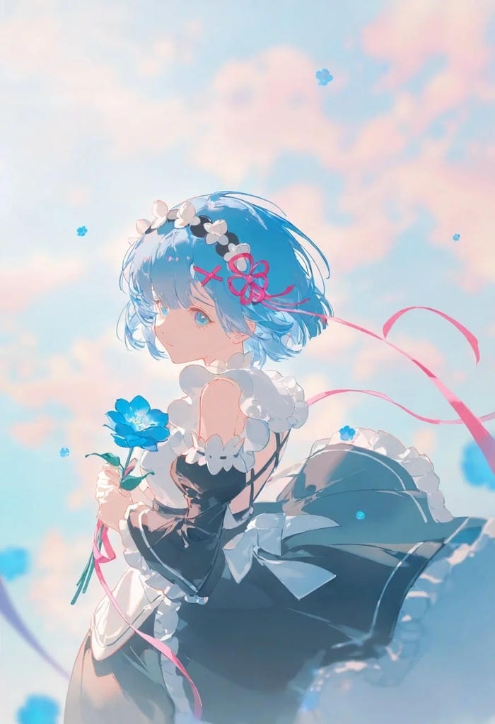 hình ảnh anime nữ tóc ngắn hoạt hình