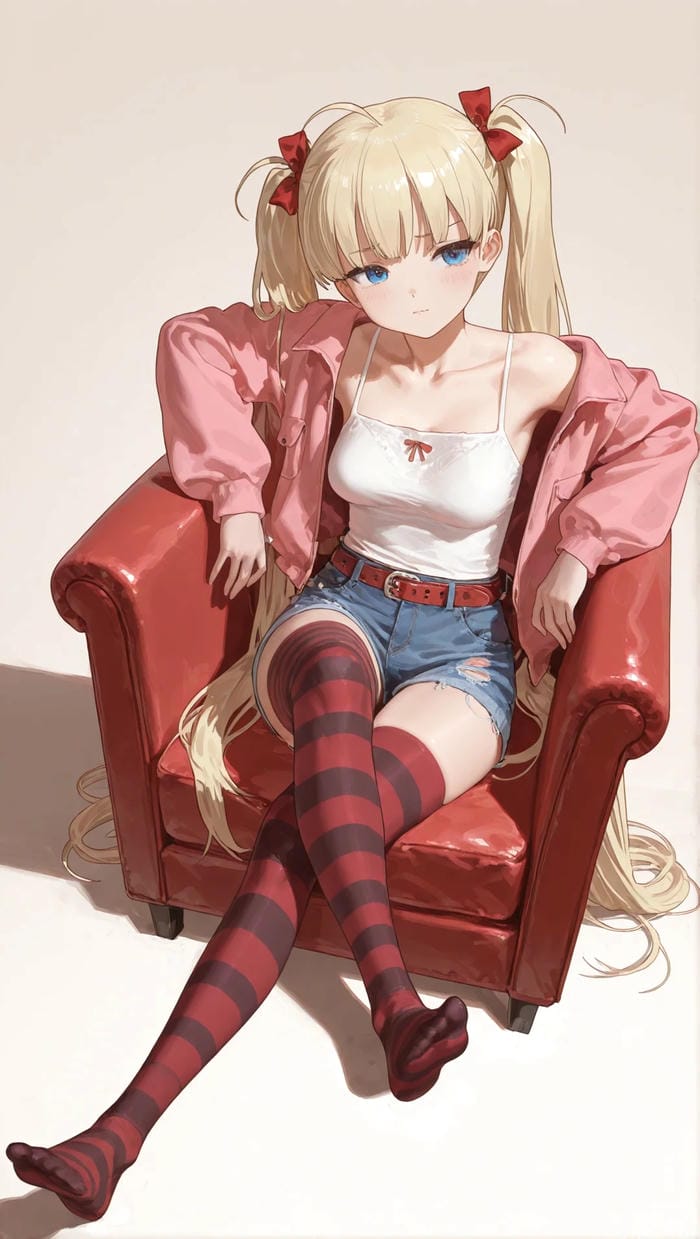 hình ảnh anime tóc vàng chất lượng sắc nét rõ ràng