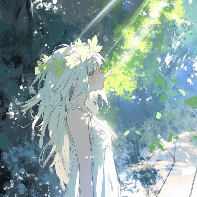 hình ảnh avatar nữ anime mang nỗi buồn