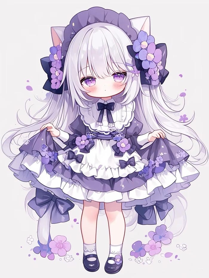 hình anime chibi buồn