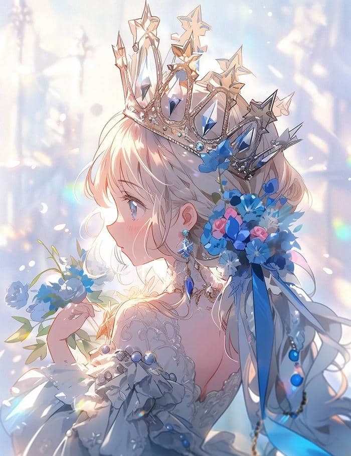 hình anime công chúa bí ẩn đẹp