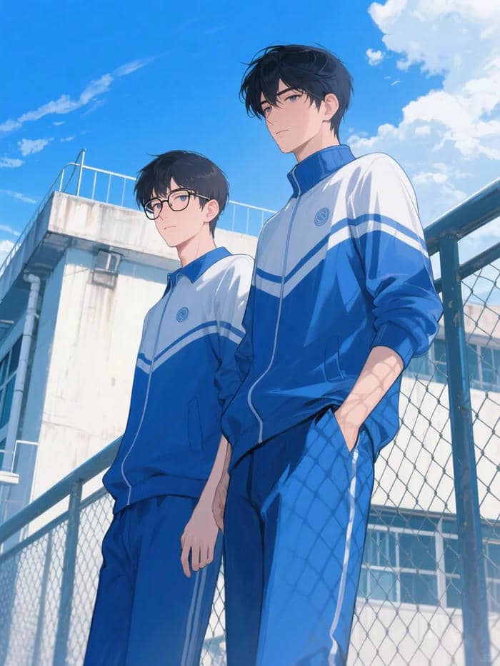 hình anime đồng phục học sinh