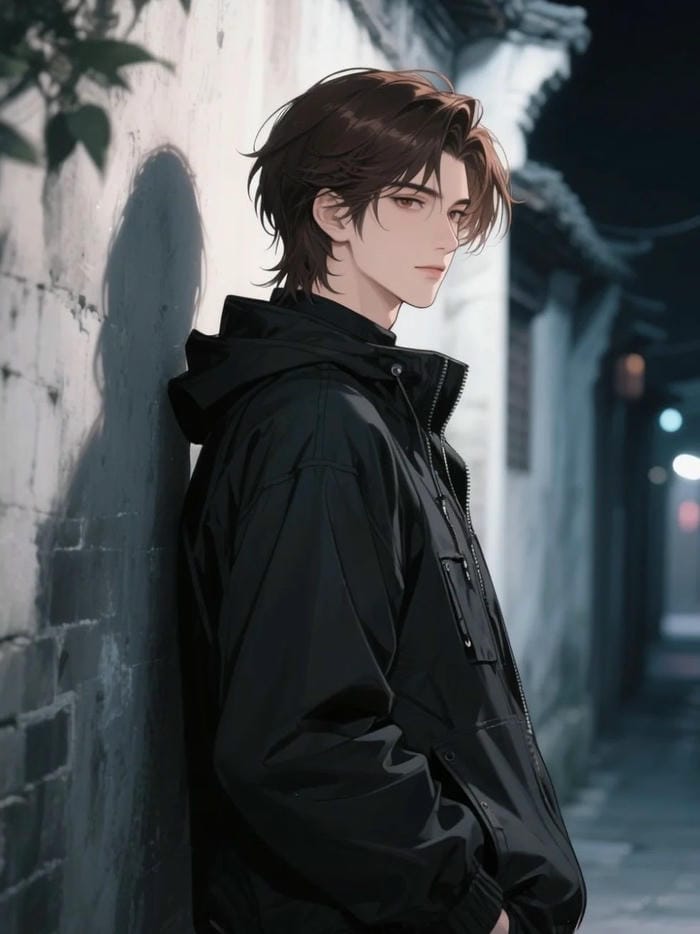 hình anime nam đứng một mình