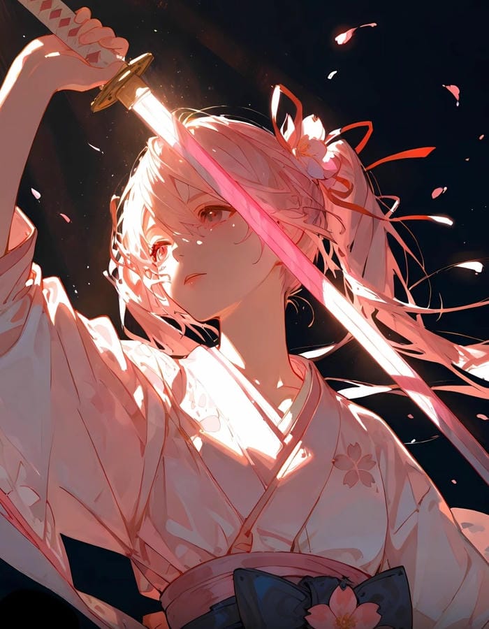 hình anime nữ chiến binh ngầu