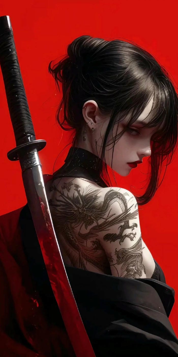 hình anime nữ chiến sĩ