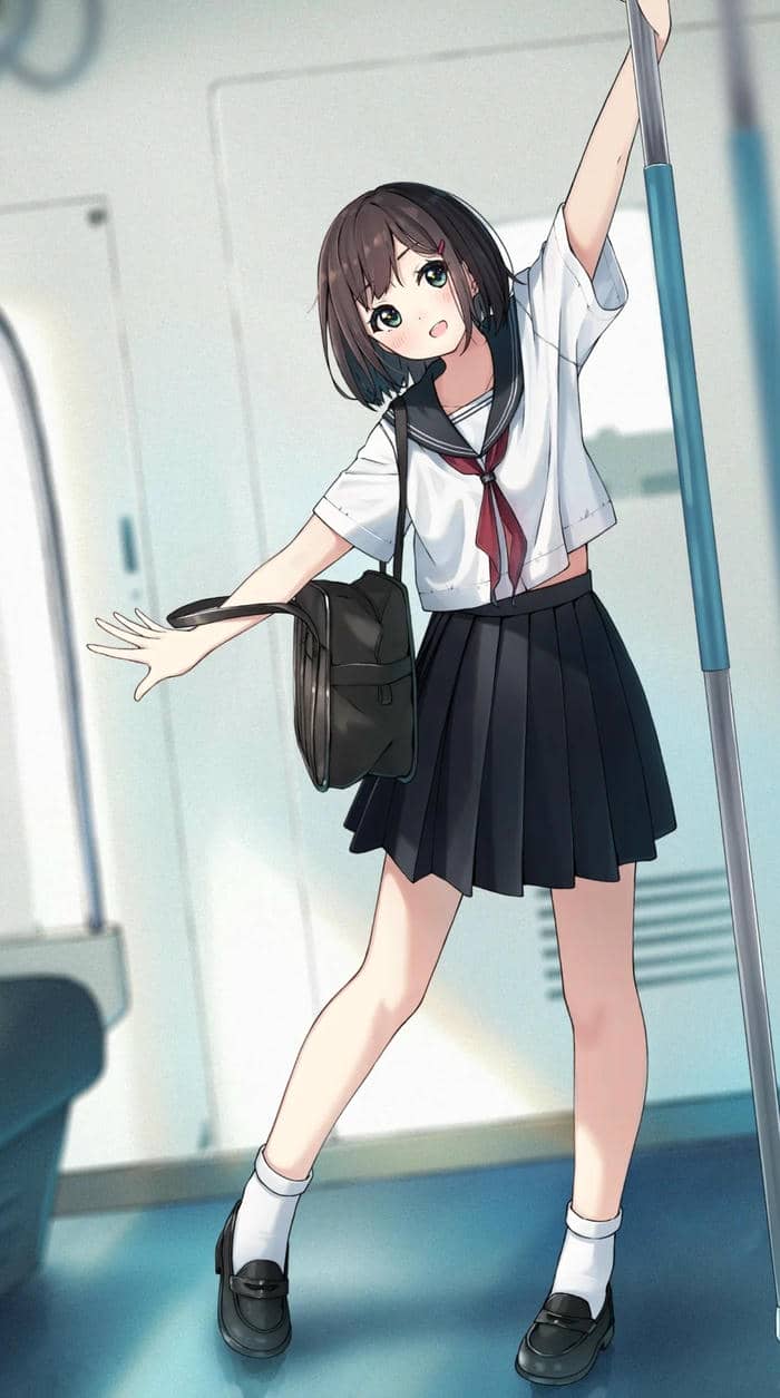 hình anime nữ học sinh