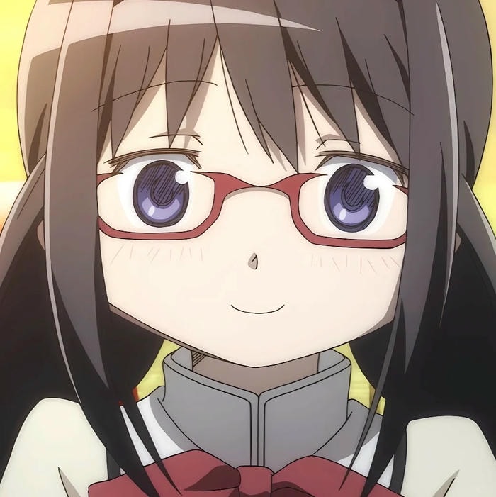 hình anime nữ kính cận đáng yêu