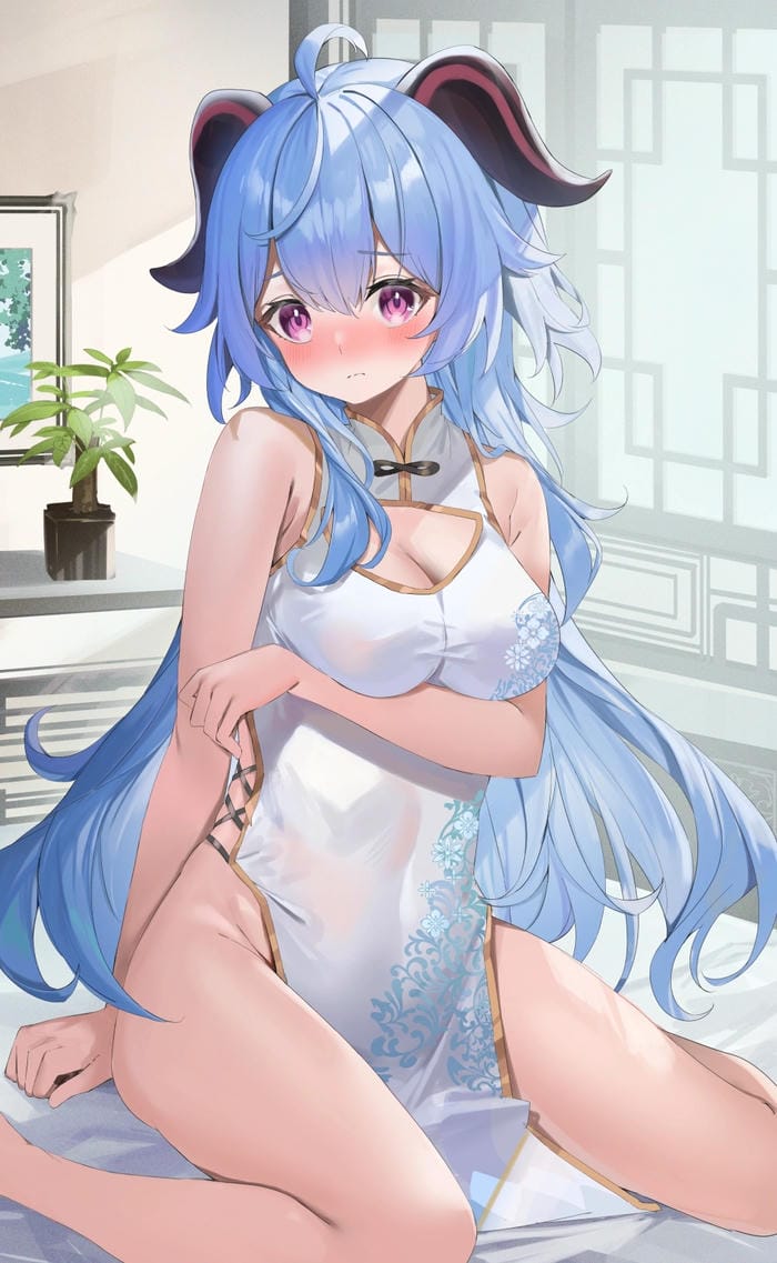 hình anime nữ ngồi buồn