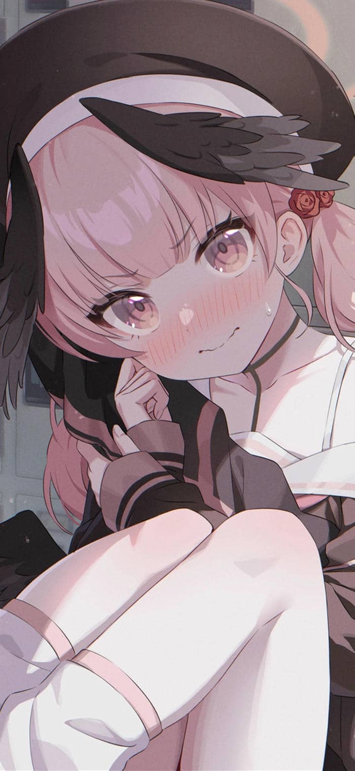 hình anime nữ tâm trạng nhẹ