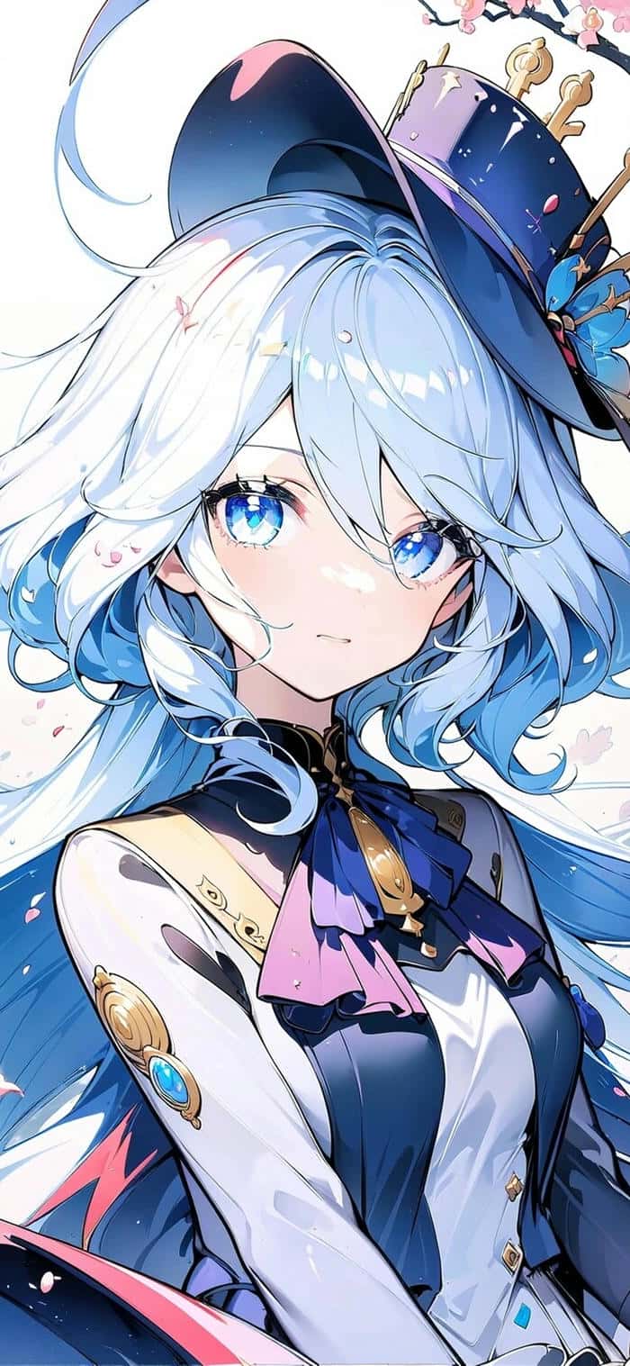 hình anime nữ tâm trạng