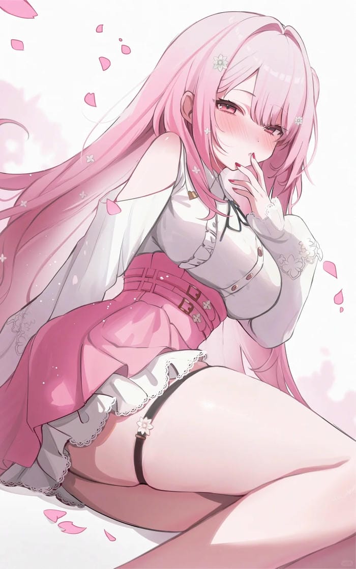 hình anime tóc hồng fantasty