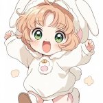 hình chibi girl bôi má hồng