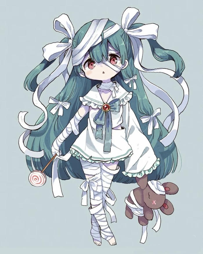 hình chibi girl mặt tròn dễ thương