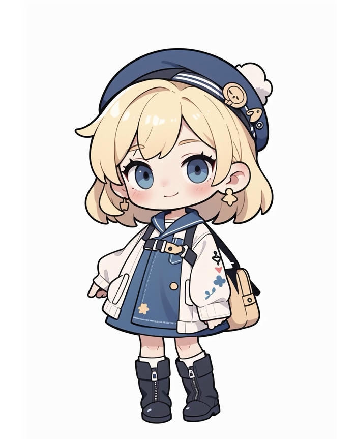 hình chibi nữ dễ thương 2D