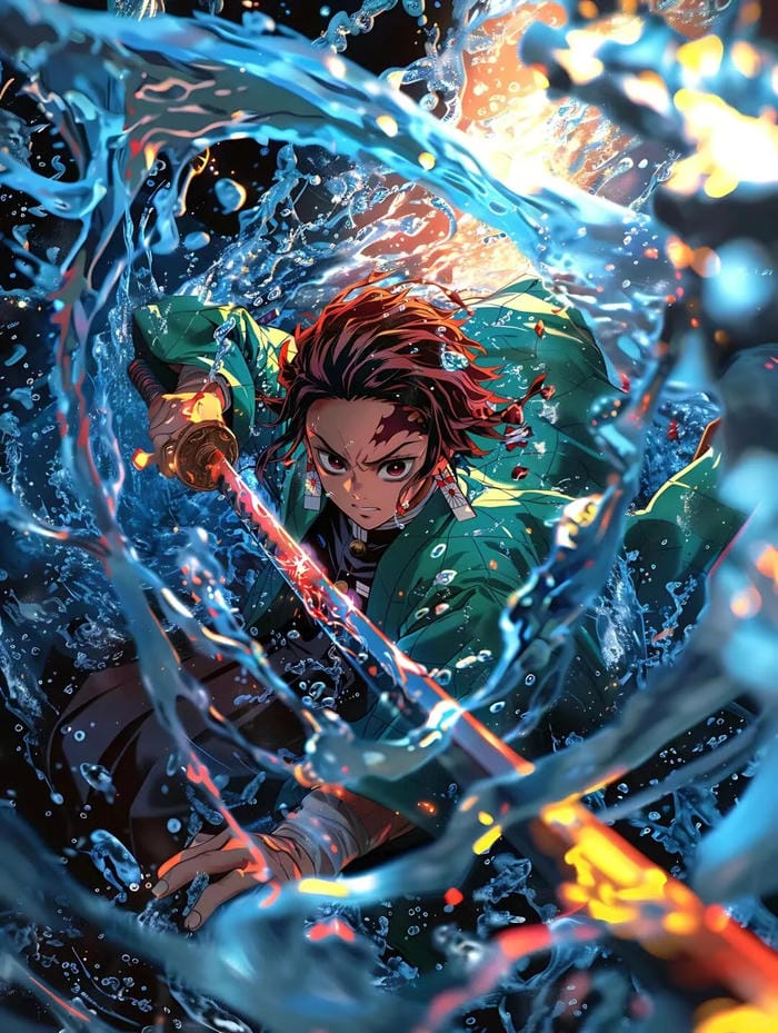 hình nền anime cầm kiếm cho nam