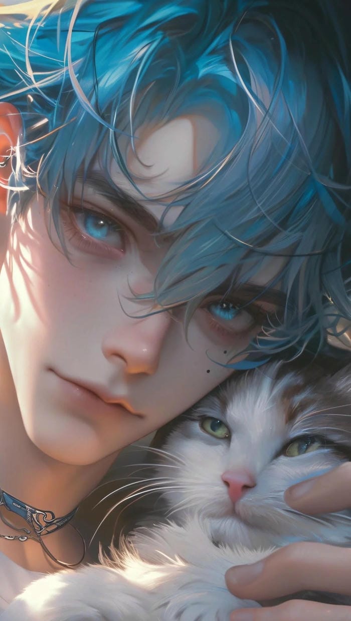 hình nền anime nam ánh sáng đẹp