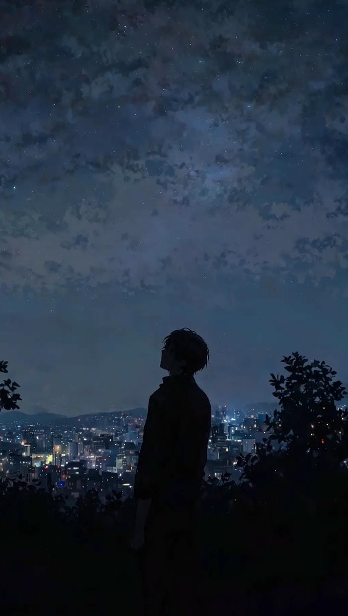 hình nền anime nam thần bí