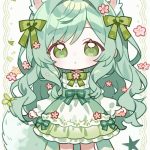 hình nền chibi cute mắt to