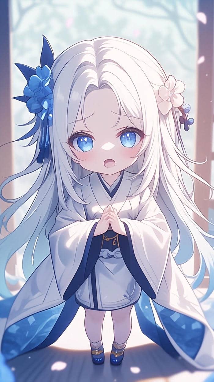 hình nền chibi nhẹ nhàng