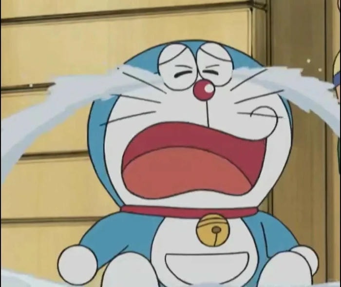 meme doraemon đáng khóc