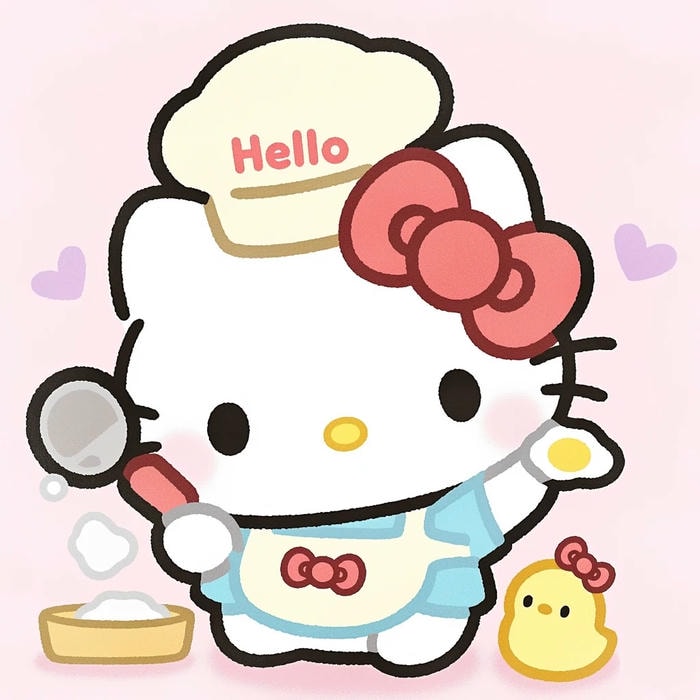 năng lượng tích cực của avatar hello kitty cute