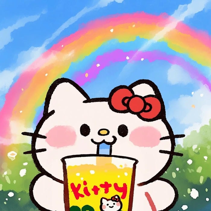 nét đáng yêu nổi bật avatar hello kitty cute