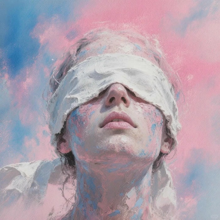 phong cách aesthetic avatar nữ che mặt